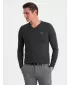Pánský svetr OMBRE OM-SWBS-0107 GRAPHITE