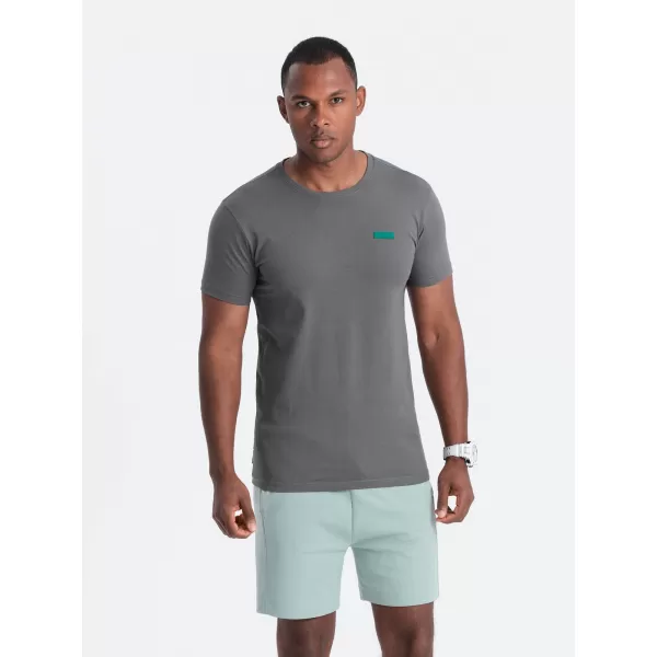  Pánské triko OMBRE OM-TSCT-0151 GRAY 