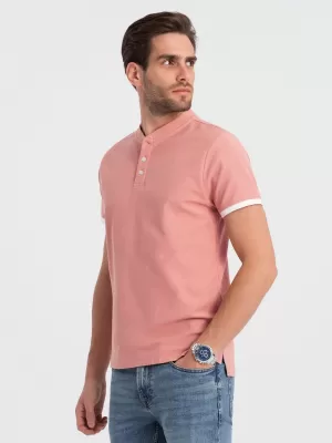 Pánské triko OMBRE OM-TSCT-0156 PINK