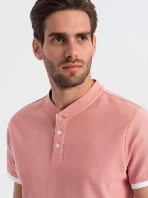 Pánské triko OMBRE OM-TSCT-0156 PINK