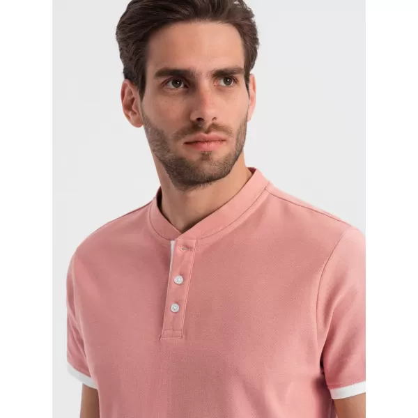  Pánské triko OMBRE OM-TSCT-0156 PINK 