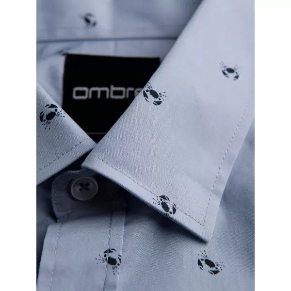  Pánská košile OMBRE OM-SHCS-0156 LIGHT BLUE 