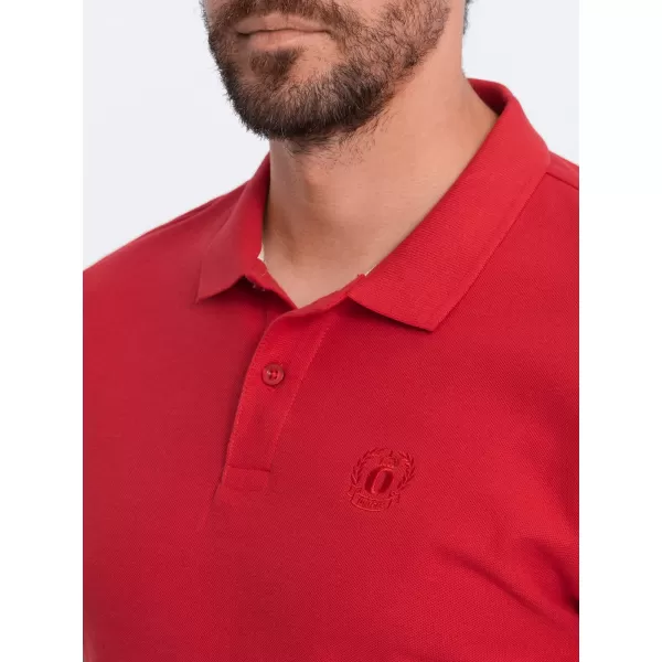  Pánské triko s límečkem OMBRE S1374 RED 