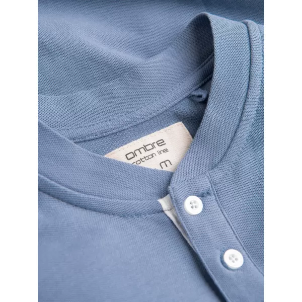  Pánské triko OMBRE OM-TSCT-0156 BLUE 