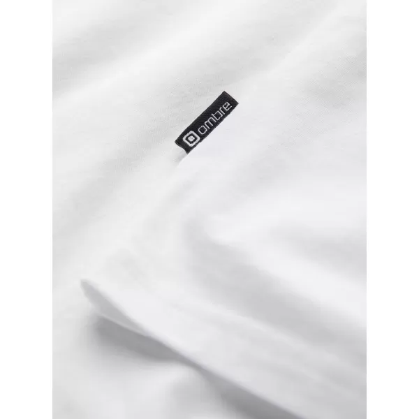  Pánské triko OMBRE OM-TSCT-0106 WHITE 