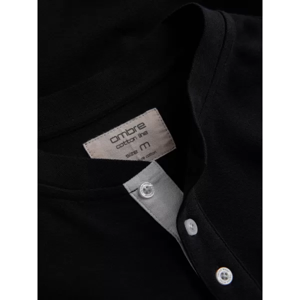  Pánské triko OMBRE OM-TSCT-0156 BLACK 