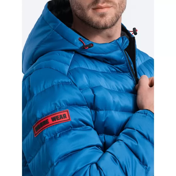  Pánská bunda OMBRE OM-JALP-0121 INTENSE BLUE 