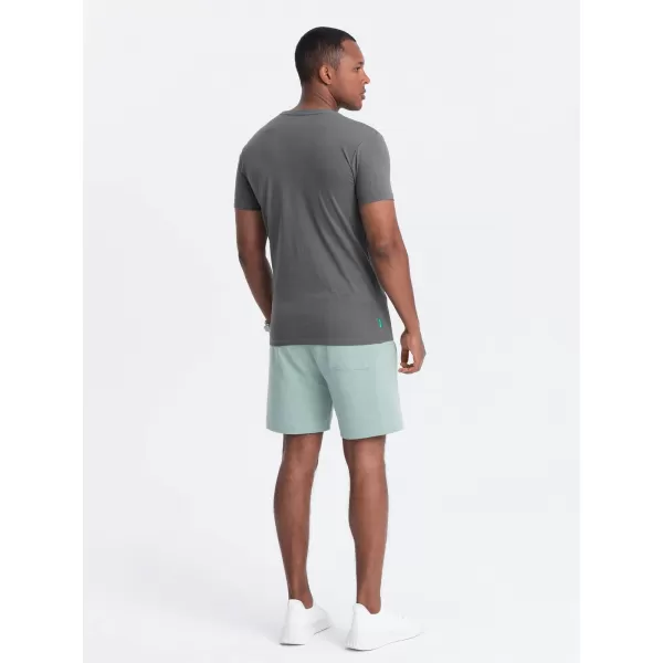  Pánské triko OMBRE OM-TSCT-0151 GRAY 