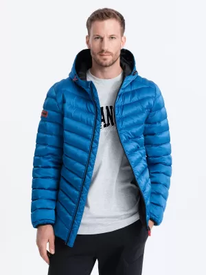 Pánská bunda OMBRE OM-JALP-0121 INTENSE BLUE