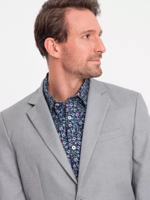 Pánské sako OMBRE OM-BLZB-0115 GREY