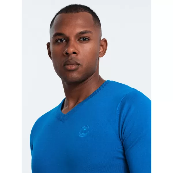  Pánský svetr OMBRE OM-SWBS-0107 BLUE 