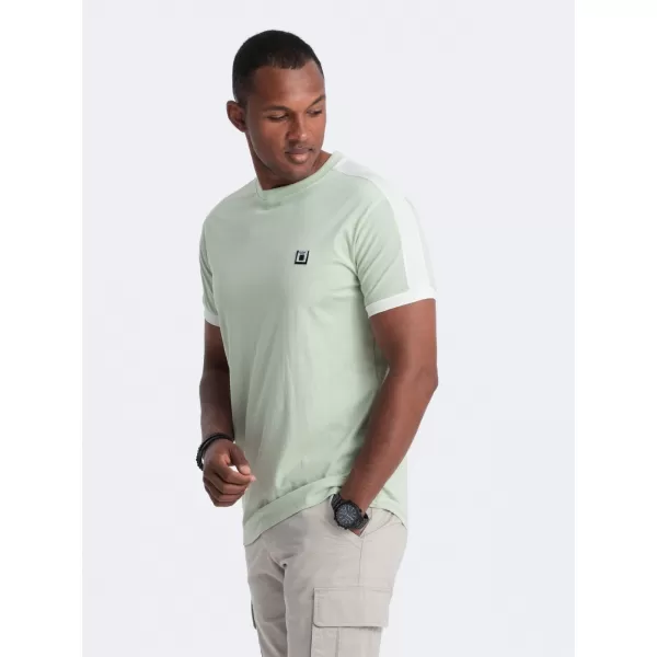 Pánské triko OMBRE S1632 LIGHT MINT 