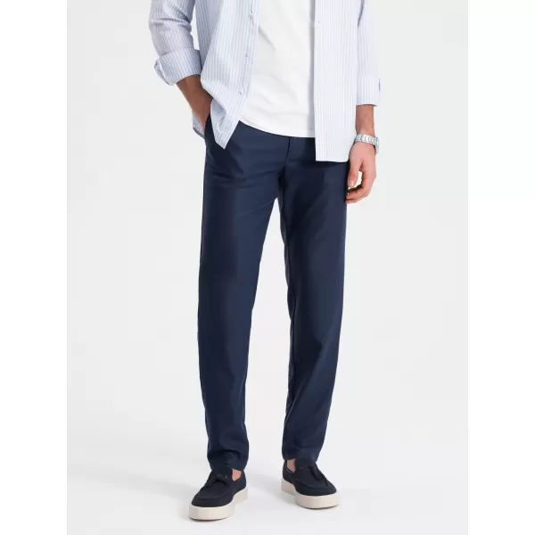  Pánské kalhoty OMBRE OM-PACP-0182 NAVY BLUE 