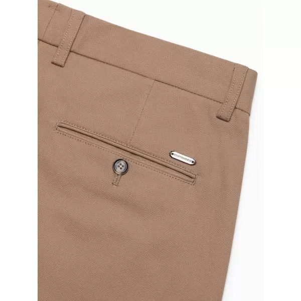  Pánské kalhoty OMBRE OM-PACP-0186 LIGHT BROWN 