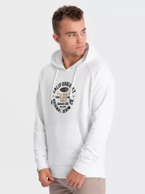 Pánská mikina OMBRE OM-SSPS-0151 WHITE