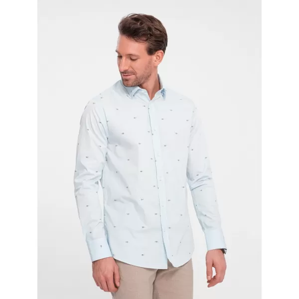  Pánská košile OMBRE OM-SHCS-0156 BLUE 