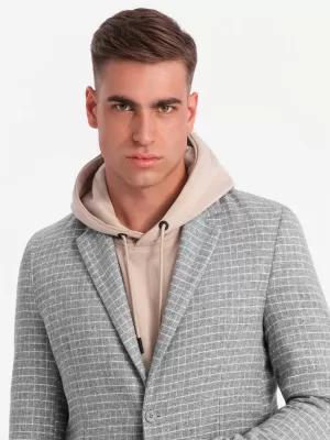 Pánské sako OMBRE OM-BLZB-0117 GREY