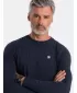 Pánské triko s dlouhým rukávem OMBRE OM-LSCL-0102 NAVY BLUE