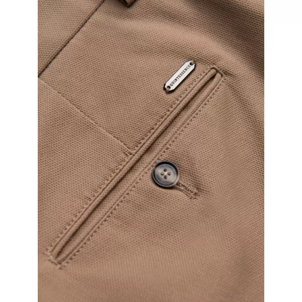  Pánské kalhoty OMBRE OM-PACP-0186 LIGHT BROWN 