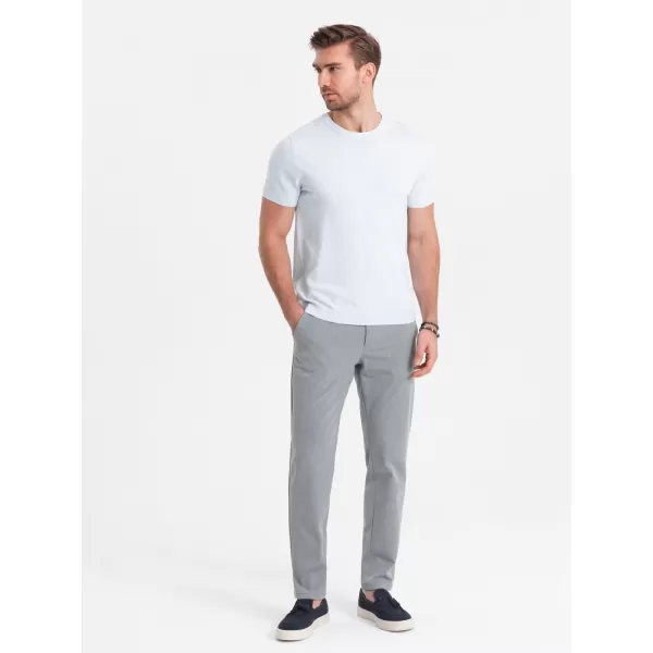  Pánské kalhoty OMBRE OM-PACP-0191 LIGHT GREY 