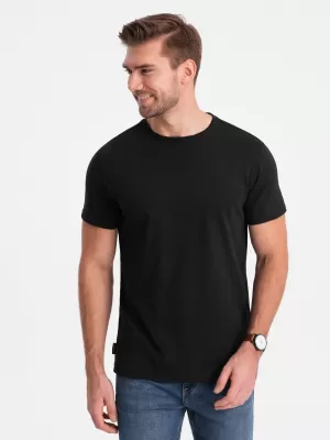 Pánské triko OMBRE OM-TSBS-0146 BLACK