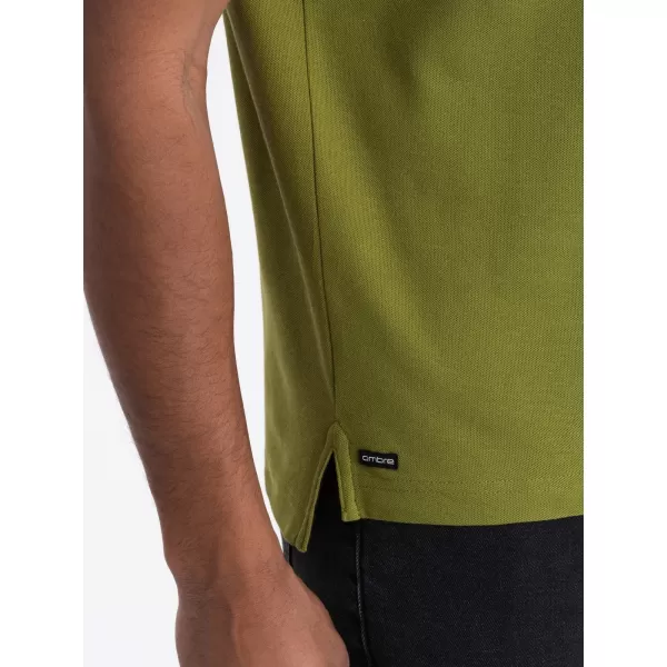  Pánské triko OMBRE OM-TSCT-0156 OLIVE 