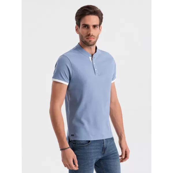  Pánské triko OMBRE OM-TSCT-0156 BLUE 