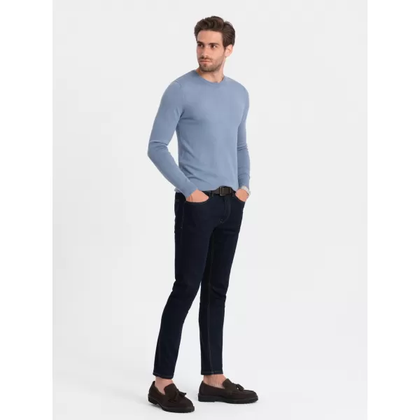  Pánský svetr OMBRE OM-SWBS-0106 LIGHT BLUE 