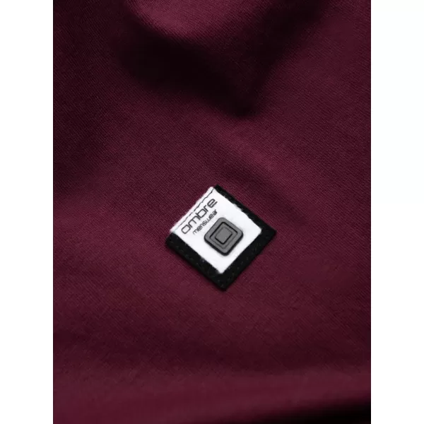  Pánské triko OMBRE S1632 MAROON 