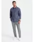Pánské kalhoty OMBRE OM-PACP-0158 GREY