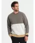 Pánská mikina OMBRE OM-SSNZ-0130 KHAKI