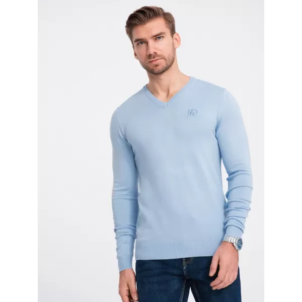  Pánský svetr OMBRE OM-SWBS-0107 LIGHT BLUE 01 