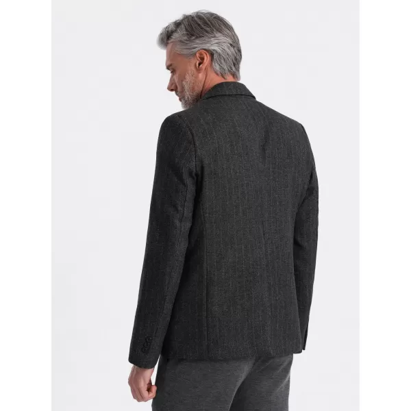  Pánské sako OMBRE OM-BLZB-0113 GRAPHITE 