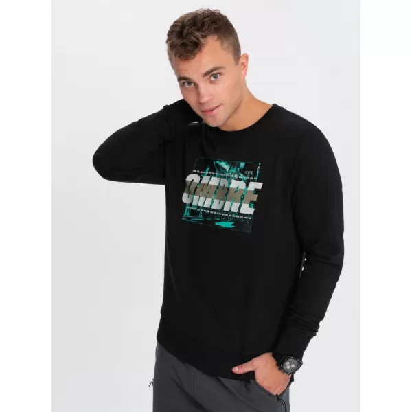  Pánská mikina OMBRE OM-SSPS-0156 BLACK 