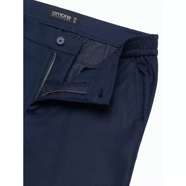  Pánské kalhoty OMBRE OM-PACP-0182 NAVY BLUE 