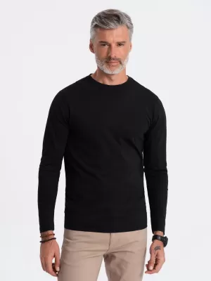 Pánské triko OMBRE OM-LSBL-0106 BLACK