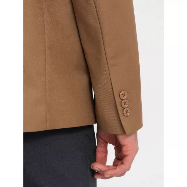  Pánské sako OMBRE OM-BLZB-0115 CARAMEL 