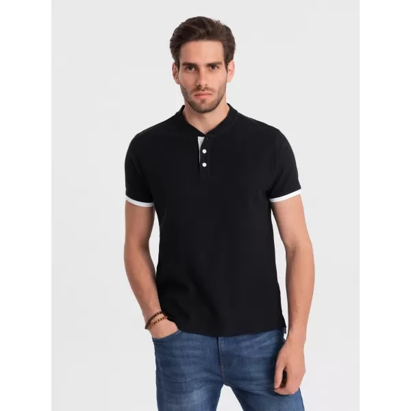  Pánské triko OMBRE OM-TSCT-0156 BLACK 