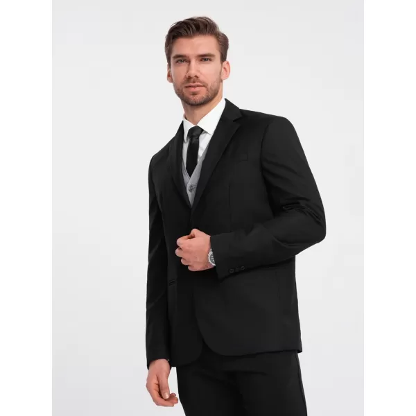  Pánské sako OMBRE OM-BLZB-0115 BLACK 