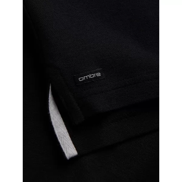  Pánské triko OMBRE OM-TSCT-0156 BLACK 
