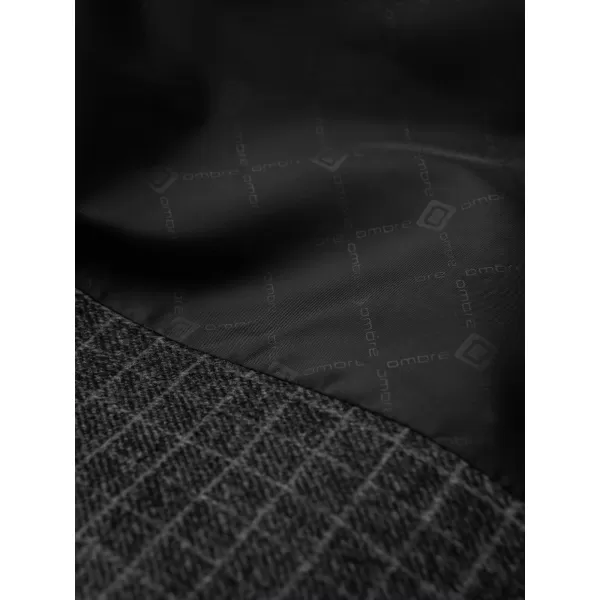  Pánské sako OMBRE OM-BLZB-0117 GRAPHITE 