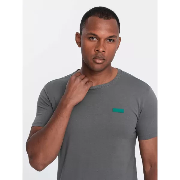  Pánské triko OMBRE OM-TSCT-0151 GRAY 