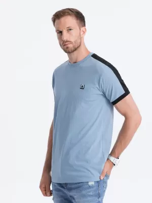 Pánské triko OMBRE S1632 BLUE