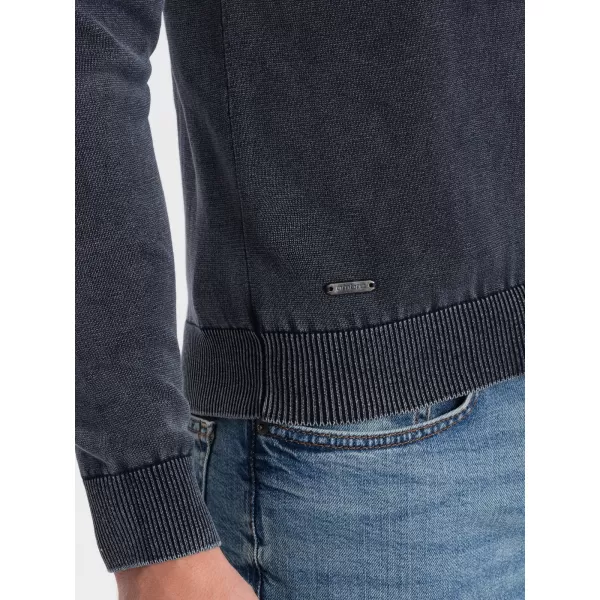  Pánský svetr OMBRE OM-SWOS-0108 NAVY BLUE 