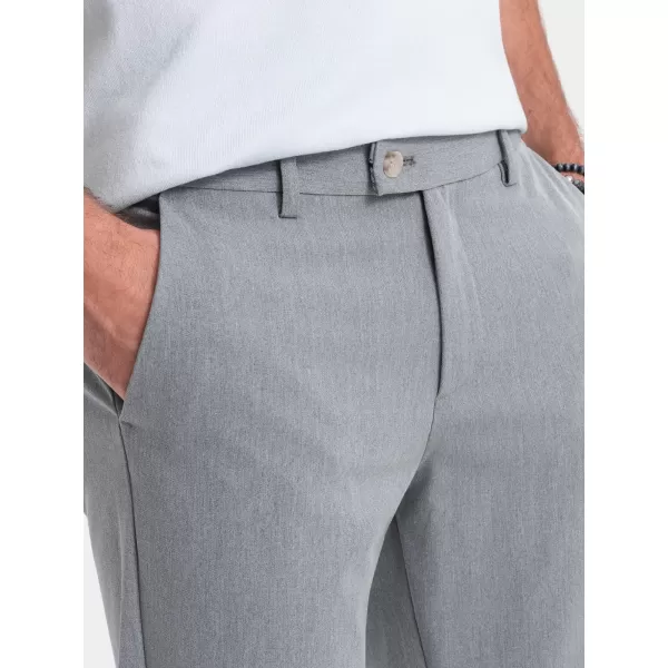  Pánské kalhoty OMBRE OM-PACP-0191 LIGHT GREY 