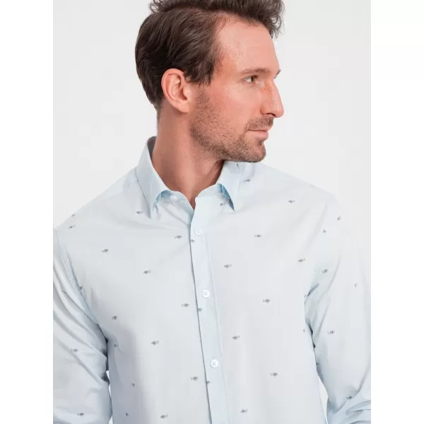  Pánská košile OMBRE OM-SHCS-0156 BLUE 