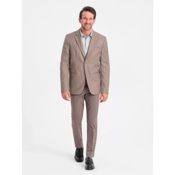  Pánské sako OMBRE OM-BLZB-0115 BEIGE 