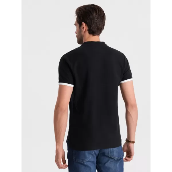  Pánské triko OMBRE OM-TSCT-0156 BLACK 