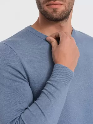 Pánský svetr OMBRE OM-SWBS-0106 LIGHT BLUE