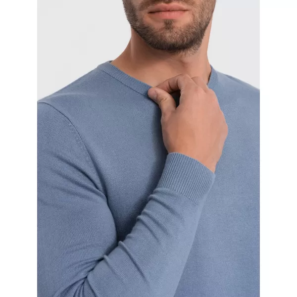  Pánský svetr OMBRE OM-SWBS-0106 LIGHT BLUE 